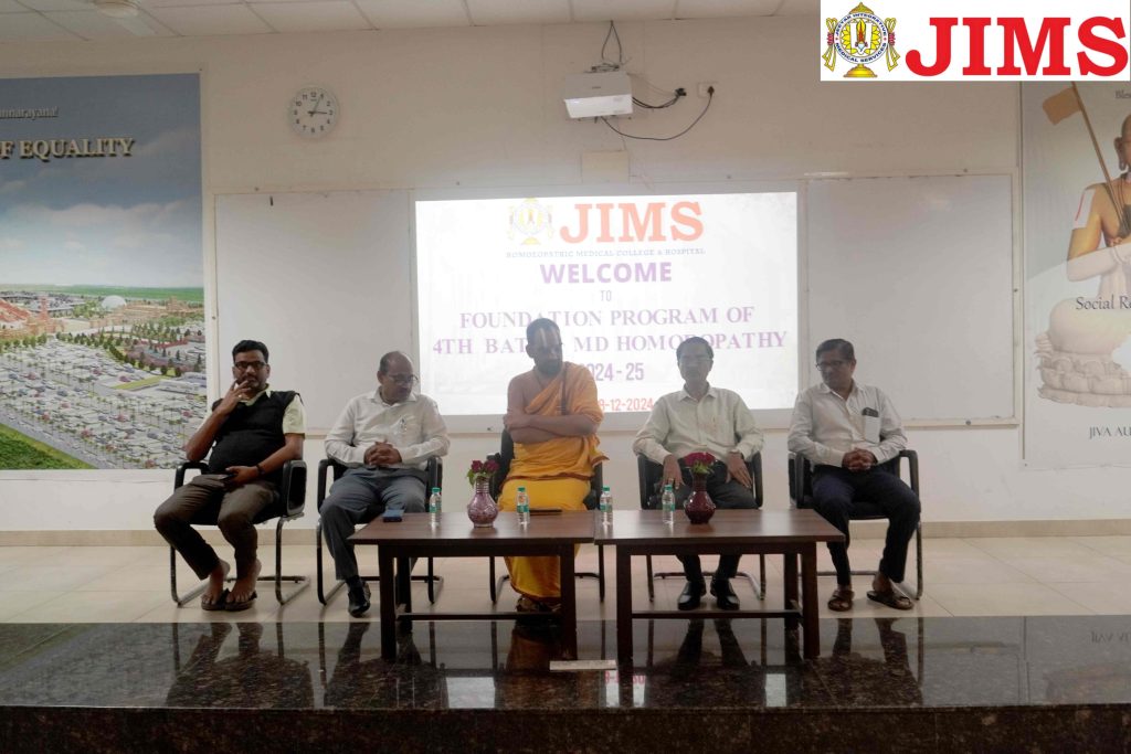 JIMS Homoeopathic Medical College PG Induction Program for 4th Batch of MD Homoeopathy 2024-25